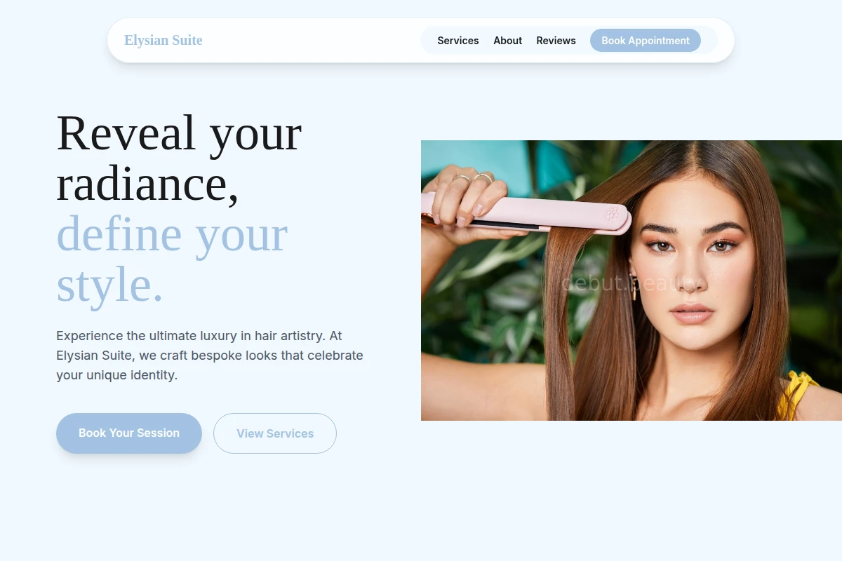 Gilded Hair Styling